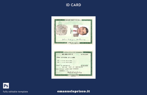 modello modello ID Brasile in stile verificato ( ).